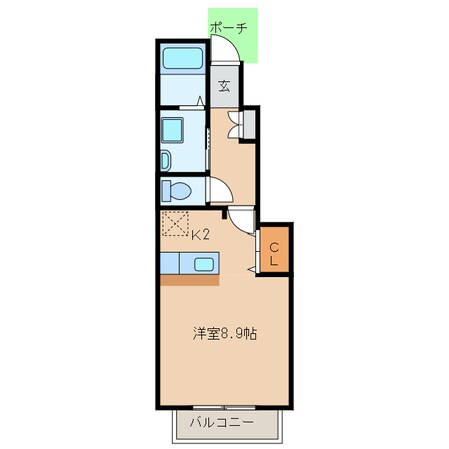 パストラーレＢの物件間取画像